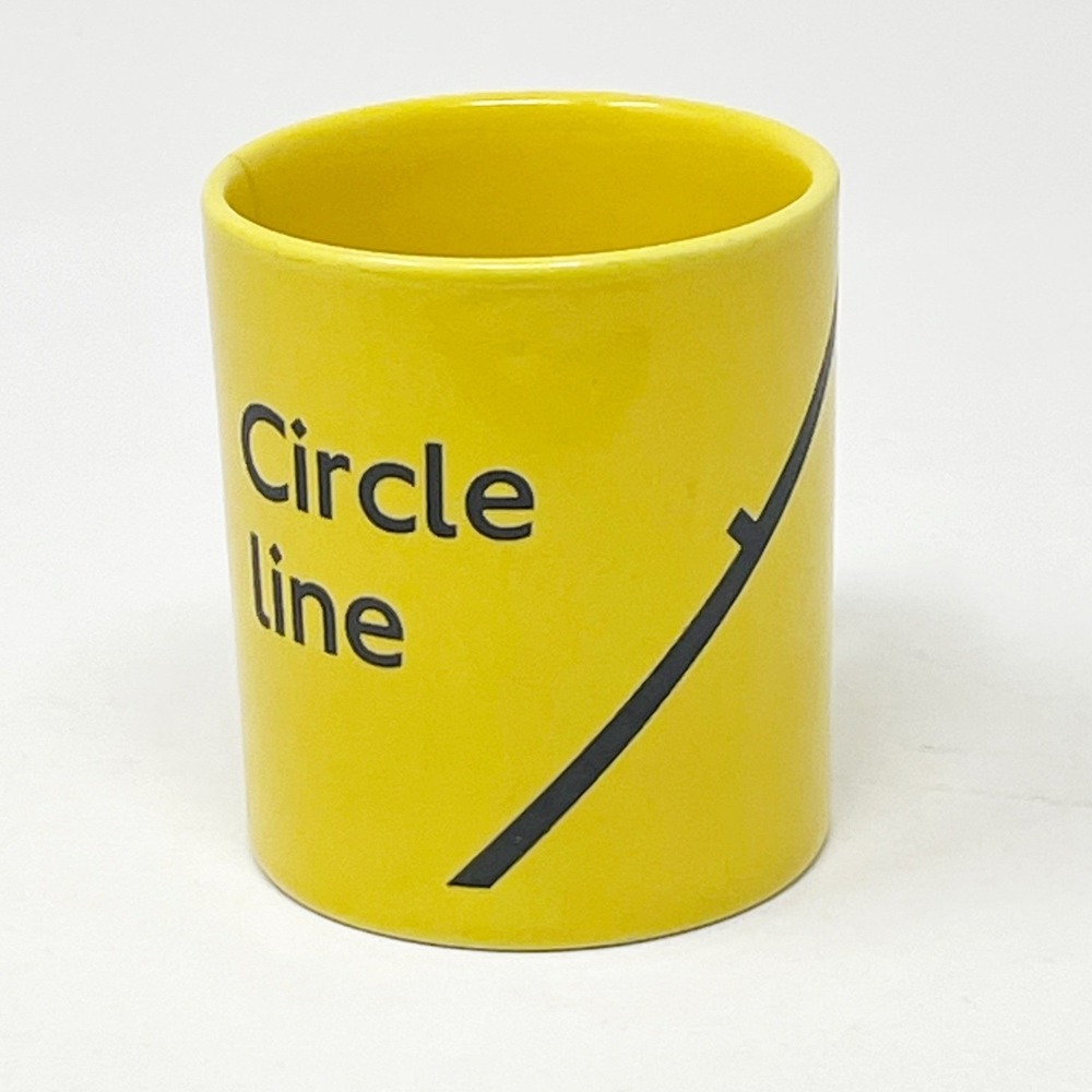 Kiln‎ Craft Circle Line Coffee Mug Cup Yellow London Underground Transit
